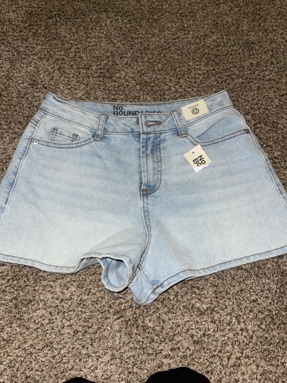 No Boundaries Light Wash Denim Shorts